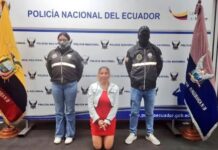 Detenida por presunto delito de extorsión en Ambato