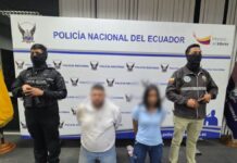 Detenidos por extorsión en Ambato, pedían 10.000 dólares para evitar atentado