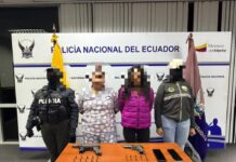 Detenidas por tenencia de armas en Ambato